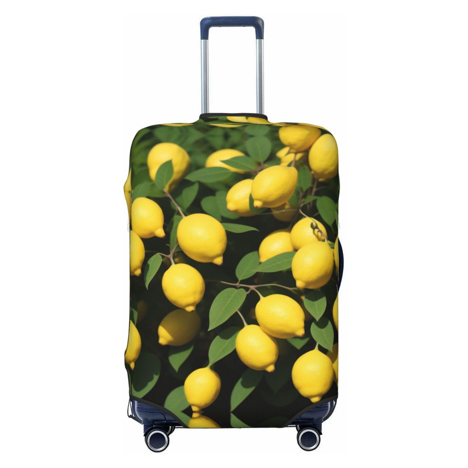 Miniks Lemons Tree Reisegepäckabdeckung, robuster Kofferschutz, passend für 45,7 - 81,3 cm große Gepäckstücke, klein, Schwarz, Small