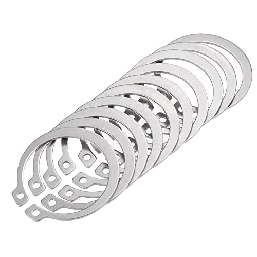 C-Clip-Zange, Sprengring-Sortiment-Set, 10 Stück, 304 Edelstahl, externer Sicherungsring, Schnapp-Halteclip-Ring 25–34 mm, for Automobile, Elektrik und Lager, 28 mm (Größe: 30 mm) (Size : 30mm)