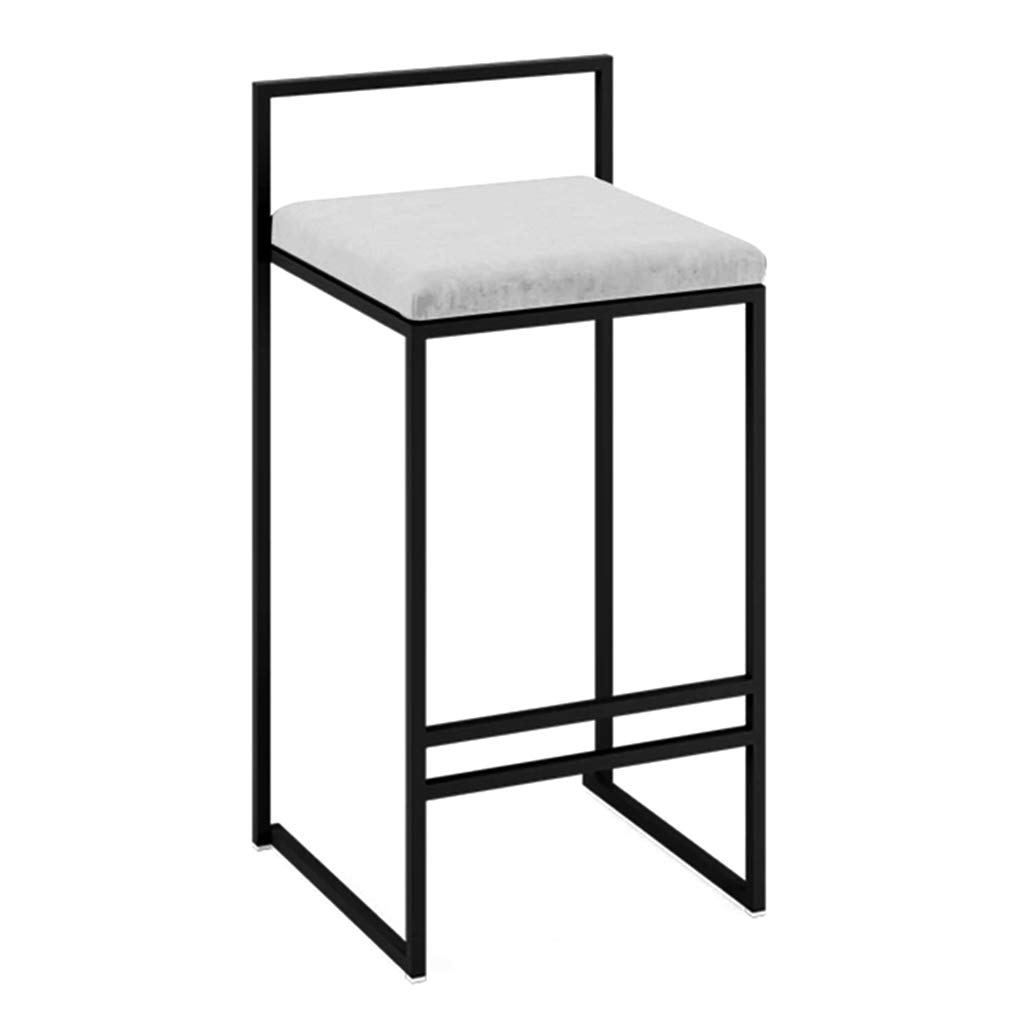 TBSZCM Barhocker Moderne Möbel Barhocker/Nordische Barstühle aus Schmiedeeisen Moderner minimalistischer Esszimmerstuhl mit Rückenlehne für Zuhause Café-Hocker, Geeignet für