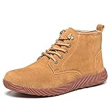 fayengan Sicherheitsschuhe Herren Arbeitsschuhe Herren Damen Schutzschuhe Leicht Stahlkappenschuhe Sportlich Atmungsaktiv Arbeitsschutzschuhe Mit Stahlkappen (Color : Brown, Size : 43)