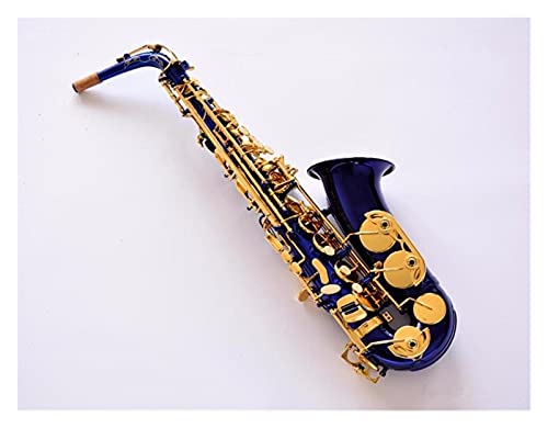 Altsaxophon Professional Eb Unique Blue Surface Saxophon mit Mundstücktasche und Zubehör Altsaxophon