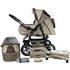 Kombi Kinderwagen Rio, 10 tlg., coffee & brown beige/braun