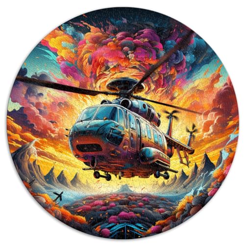 Puzzles Spiele Hubschrauber Puzzle 1000 Teile Puzzle für Erwachsene 67,5x67,5cm Pädagogisches Stressabbau-Spielzeug Puzzle Anspruchsvolles Spiel Geschenke