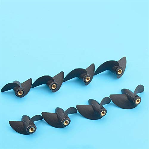 Jodriva Rc Boot M4 Zwei Klingen Paddel Mit Gewinde Nylon Boot Propeller Positive/Reverse Propeller 4mm M4 Prop Welle Bootspropeller(D42mm Postive 003)