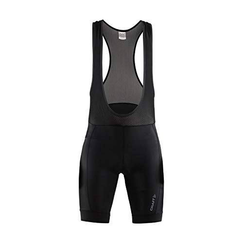 Craft Herren Rise BIB Shorts M Radhose, Black, L