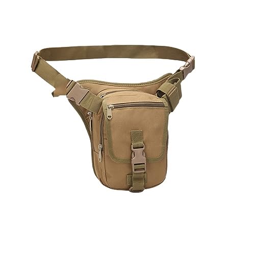 Motorrad Beintasche Motorrad Drop Bein Taille Taschen wasserdichte Bein Seite Tasche Gürtel Hüfte Bum Gepäck Fahrt Pack Geldbörse Fanny Pack Tasche Moto accesorios Motorrad Tasche Bein(Khaki)