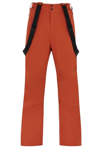 Protest Men Ski and Snowboard Trousers MIIKKA 20K Wasserdicht Und Atmungsaktiv PFC-Frei Brick Orange S