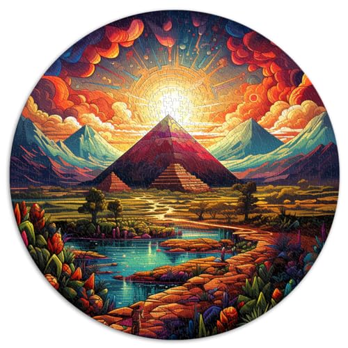 Puzzle zum Bemalen einer Pyramide. Puzzles für Erwachsene, 1000 Puzzle-Spielzeuge, 26,5 x 26,5 Zoll, Spielspielzeug, interessante Puzzles zur Stressreduzierung