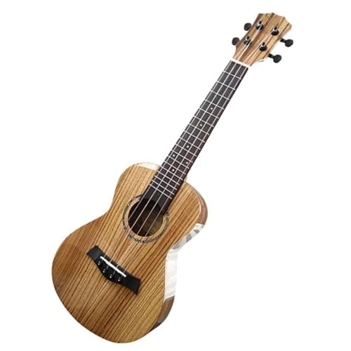 23-Zoll-Ukulele Aus Glänzendem Zebraholz, 18 Kupferbünde, 4 Nylonsaiten, Mini-Ukelele-Gitarre Ukulele Einsteiger Kit