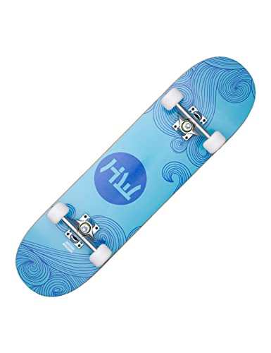 HIDETOSHI WAKASHIMA Street Skateboard 31 x 8 Zoll - Komplettboard für Einsteiger aus stabilem Holz und Aluminium, geeignet für Kinder, Teenager und Erwachsene mit verschiedenen Motive (Minami)