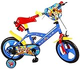 albri Babys (Jungen) Bici Bambino Di Pollici Mickey Kinderfahrrad 12 Zoll mit seitlichen Stabilisatoren und Trinkflasche, Rot und Blau, Piccola