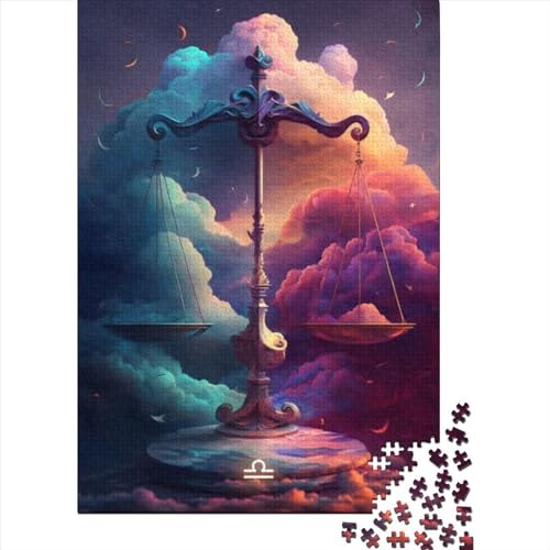 Puzzle für Erwachsene „Balance in Bloom“, 1000-teiliges Puzzle für Erwachsene und Jugendliche ab 12 Jahren, anspruchsvolles Holzbrett-Puzzle, Größe: 75 x 50 cm