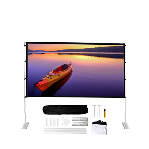 16: 9 Aluminiumlegierung Einfaches tragbares Falten 60 72 84 100 120 Zoll Outdoor Home KTV Office 3D HD Projektionsleinwand - Projektorleinwand(84 inch)