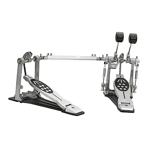 Drum Bass Drum Pedal Hammer Drum Übungsinstrument Zubehör Bass drum-Pedal für Anfänger (Color : Double)