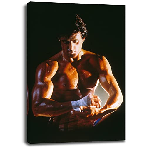 Artis Prints Leinwandbild Rocky Balboa, Hollywood Film - Boxen, Sport, Klein bis XXL, Inneneinrichtung - Wohnzimmer - Wohnung, Dekoration