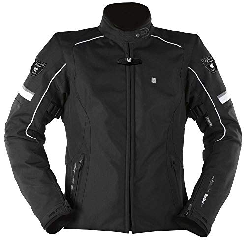 V Quattro Design Livya Damen Jacke, Schwarz/Weiß, Größe M