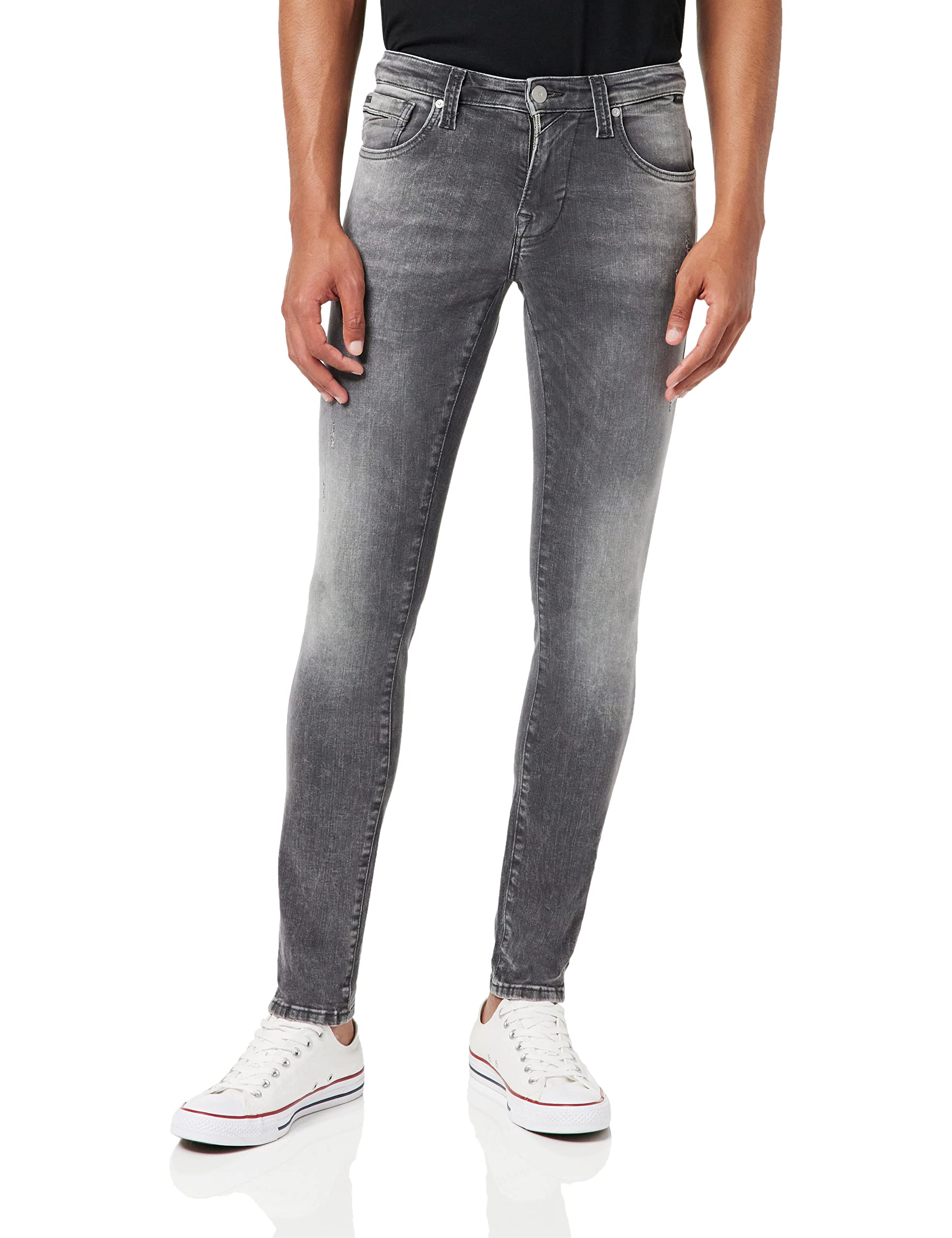 Mavi Herren James Skinny Jeans, Grau (Dark Grey Ultra Move 27591), 31W / 32L EU