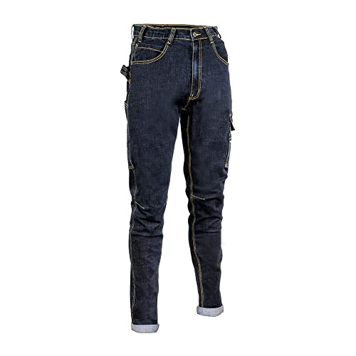 Cofra V495-0-00.Z50 CABRIES Jeanshose, 70% Baumwolle, 28% Polyester, 2% Elasthan, 330G-M² Jeansblau, Größe 50