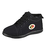 Martial Arts Sneaker, Leder Kung Fu Tai Chi Schuhe High Top Warm Winter Wushu Shaolin Turnschuhe Für Männer,Schwarz,45 EU