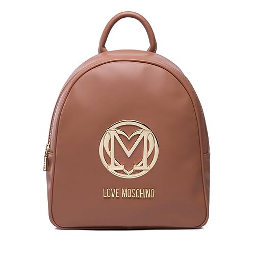 Love Moschino Rucksack Braun Kamel Damen 30 x 26 x 15 cm, Camel