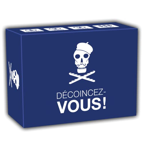 KAMPFHUMMEL Décoincez-Vous ! - Le jeu de fête français Pour Les personnes ayant un sens de l'humour Noir Avec 400 Cartes Pour 3-10 joueurs âgés de 16 ans et Plus