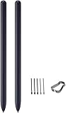 2er-Pack: Tab S7 FE Ersatzstift für Samsung Galaxy Tab S7 FE 2021 Table All Verison Stylus S Pen Stylus (EJ-PT730) + 5 x Spitzen/Federn (schwarz)