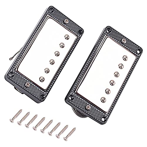 ZENGXUE Gitarre Humbucker Pickup Set Metallhals AMP Bridge Pickups Saited Instrumente Für Lp. Elektrische Gitarre Humbucker Tonabnehmer Set