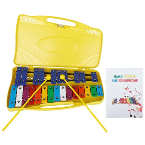 25 Noten buntes Xylophon Kinder Musikspielzeug Orff Percussion Xylophon Musikinstrumente Spielzeug für Jungen und Mädchen Resonatorglocken Musikspielzeug Montessori Xylophon