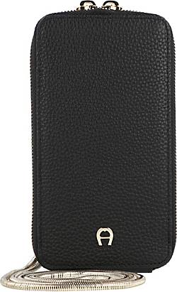 AIGNER, Fashion Handytasche Leder 9 Cm in schwarz, Handyhüllen & Zubehör für Damen 2