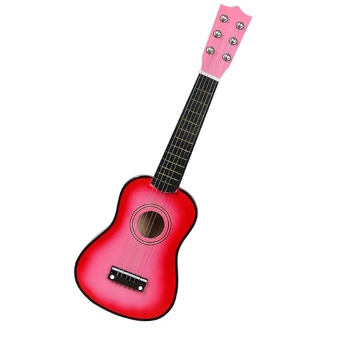 Mini-Musikinstrument-Ornamente 6-saitige kleine Bass-Ukulele Kunsthandwerk Musikinstrument Mini-Gitarre kleines Miniatur-Modell aus Holz handgefertigter Schmuck Ornament (Color : D)