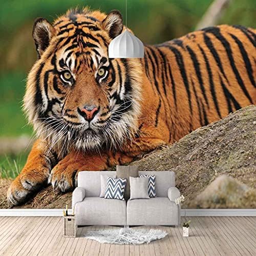 Tierische Tiger 3D Tapeten Wanddekoration Fototapete Sofas Wohnzimmer Wandbild Schlafzimmer-350cm×256cm