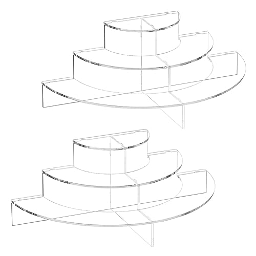 Remingtape Cupcake-Präsentationsständer für Desserts, Durchsichtige Erhöhungen Zur Sammlerpräsentation