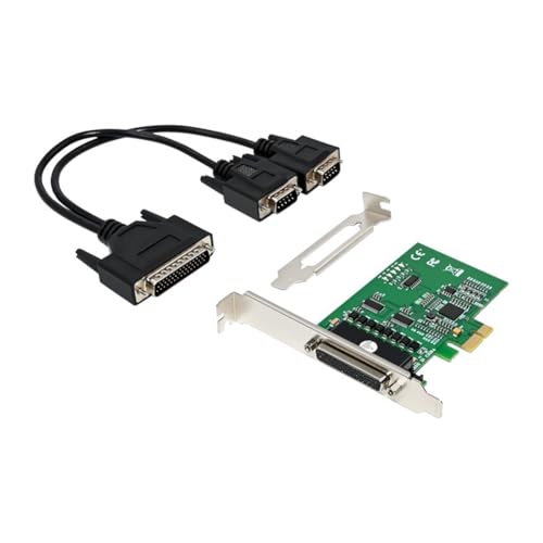 Yeihhtuk PCIE Serielle RS232-Ports Adapterkarte Pcie X1 I/O-Controllerkarte PCIe 2.0 Gen1-Karte PCI Express XR17V352-Chipsatz