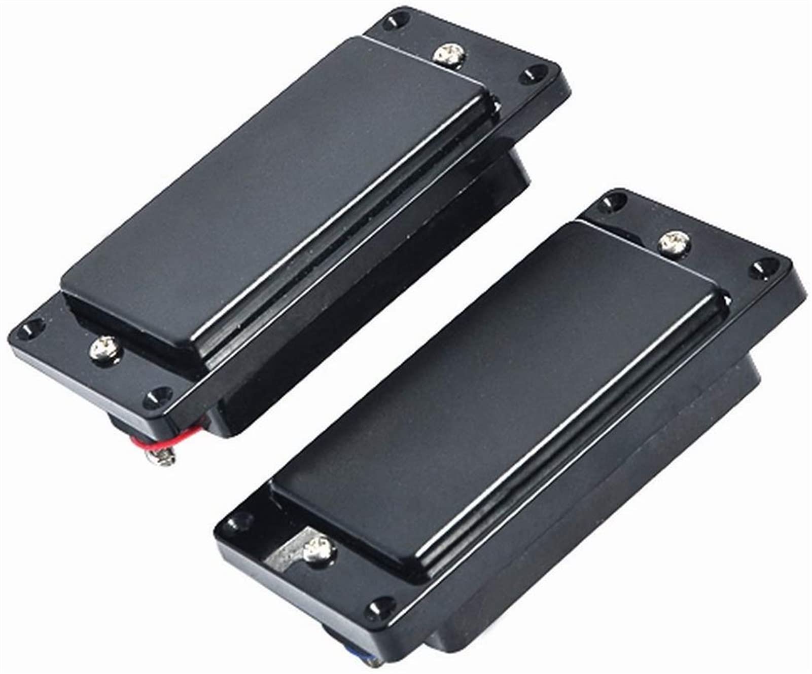 ZENGXUE 1 Set 2 Stück Brücken- Und Nackenschutz Humbucker Double Coil Pickups Set Für Lp. Gitarre Black. Humbucker Tonabnehmer Set