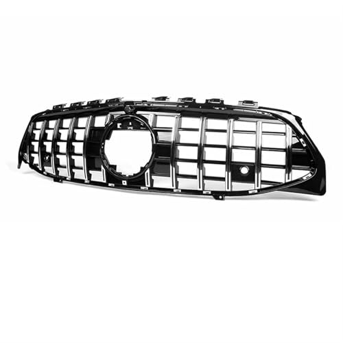 Frontgrills Für Benz Für CLA-Klasse W118 2020-IN Schwarz/Silber Autozubehör GT/Diamant-Stil Auto-Frontgrill-Rahmenabdeckungsverkleidung. Front Bumper Grille(GT Silver)