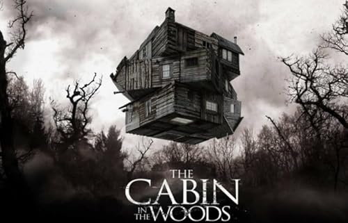 Hfmquisutron Jigsaw Puzzle 1000 Stück Poster des Horrorfilms The.Cabin.In.The.Woods Holz Geeignet Für Erwachsenenspielzeug Dekompressionsspiel Rg136Sm