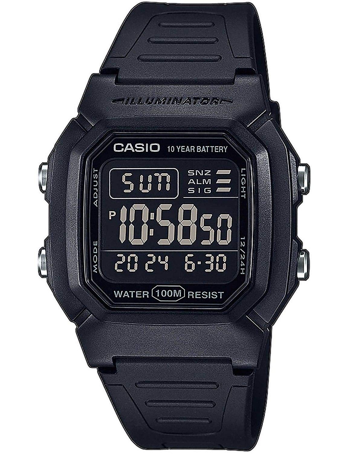 Casio Watch W-800H-1BVES, Black