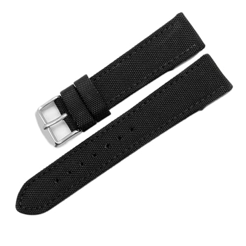 SpaRcz Canvas-Uhrenarmband für Herren, 18-24mm, Farbe 1, 21mm