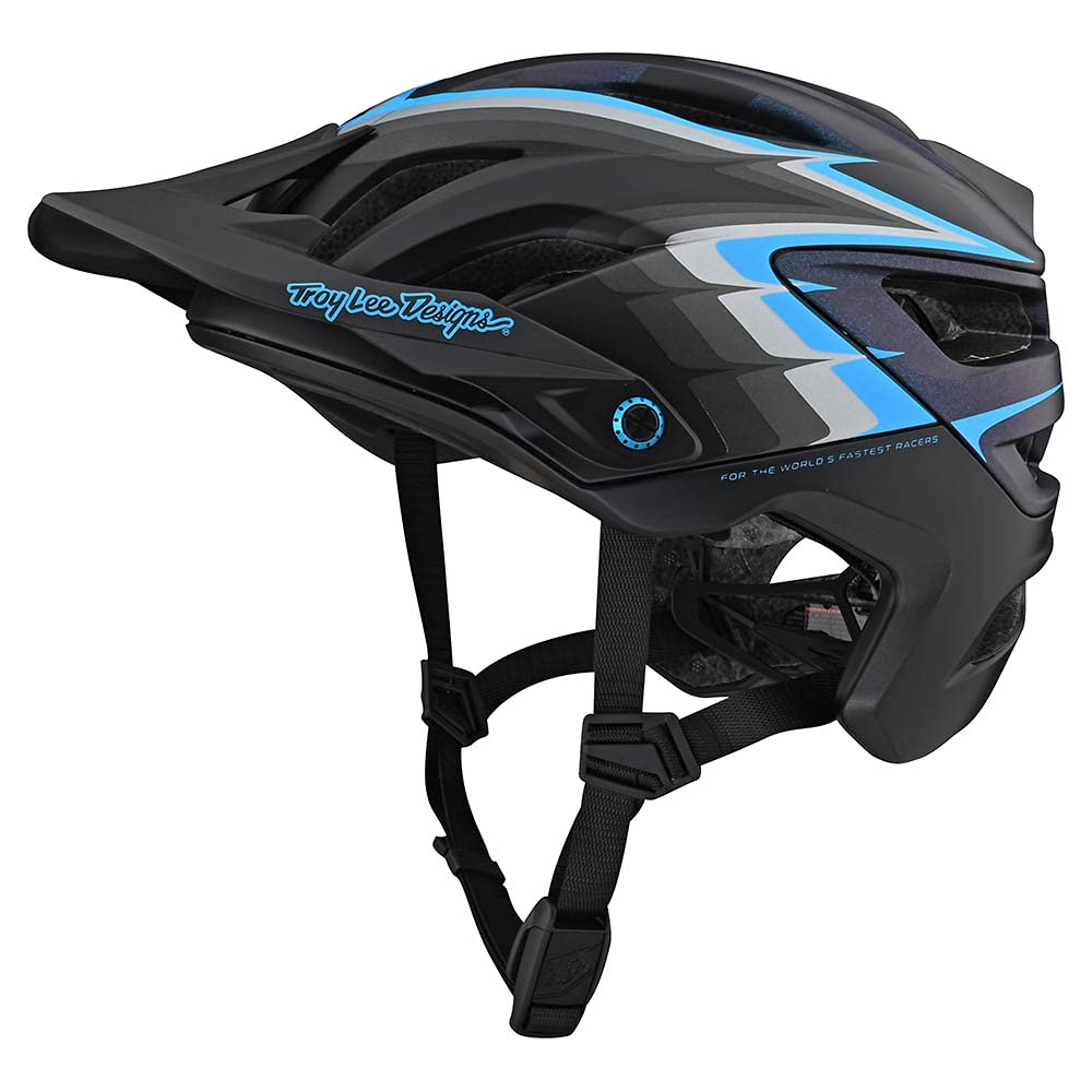 Troy Lee Designs Born from Paint Adult | Trail | XC | Mountain Bike A3 Sideways Helmet (Black, MD/LG)