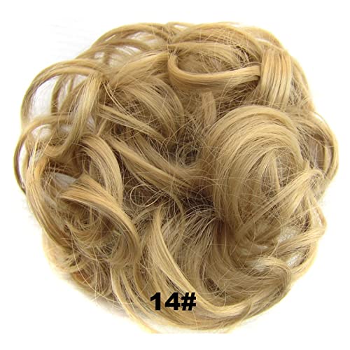 Haarknoten 1 Stück Scrunchies-Verlängerung, lockiges, gewelltes, unordentliches, synthetisches, unordentliches Haarknoten-Haar, zerzaustes Hochsteckfrisur-Chignon-Haarteil for Frauen und Mädchen Haars