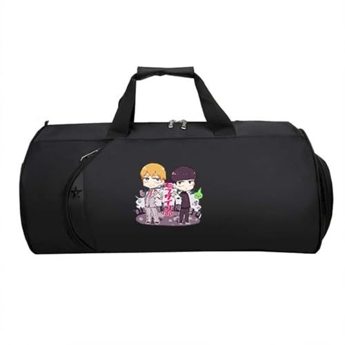 M-ob Psyc-ho 100 HandgepäCk Tasche, Leichte Faltbare Duffel Taschen, Reisetasche Weekendertasche füR Damen Herren Flugzeug(Black 9)