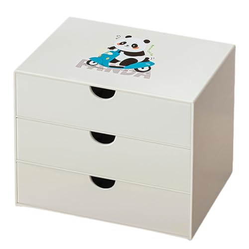 Schreibtisch-Aufbewahrungsbox, niedlicher Panda-Schubladenbox, Schreibtisch-Organizer, Schul- und Bürobedarf für Stifte, Bleistifte, Marker, Klebeband, Radiergummis