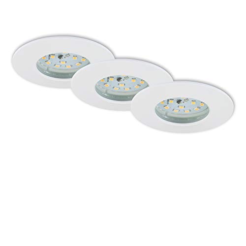 Briloner LED Einbauleuchten weiß, 3er Set