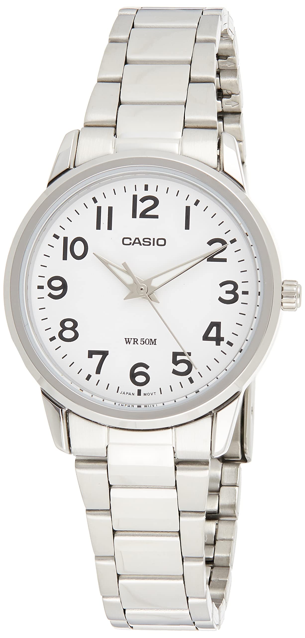 Casio ltp1303d-7bv 19531. – Armbanduhr Damen, Armband aus Edelstahl Farbe Silber