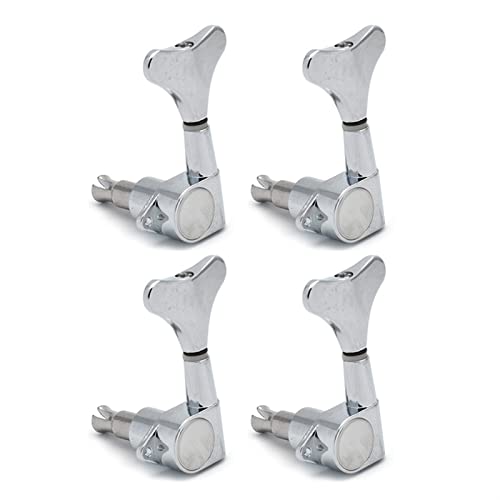 Chrom Electric Bass Guitar Tuning Pegs Tuner Maschinenköpfe Tuning Links Und Rechts Stimmwirbel Mechaniken (Color : 4L)