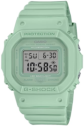 Casio GMD-S5600BA-3JF [G-Shock (G-Shock) DW-5600 Miniaturisierung, dünnes Modell] Uhr Japan Import Juli 2023 Modell, Grün , Modern