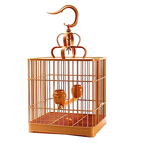 Kleiner tragbarer Vogelkäfig Reisebox, Vogelkäfig, Vogelkäfig for Papageien, Reisekäfig, Vogelkäfig aus Kunststoff for kleine Papageien, Nymphensittiche, Sonnensittiche, Unzertrennliche, Kanarienvögel