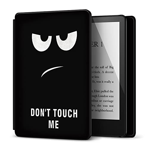 TNP Hülle für Kindle Paperwhite 11. Gen. 2021-6.8 Zoll Modell M2L3EK, Kindle Paperwhite Signature Edition, Schutzhülle aus hart-PC Case, mit Auto Einschlafen/Aufwachen Funktion, Don't Touch