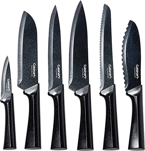 Cuisinart C55-12PMB 12-teiliges schwarzes Edelstahl-Messer Vorteils-Besteck-Set