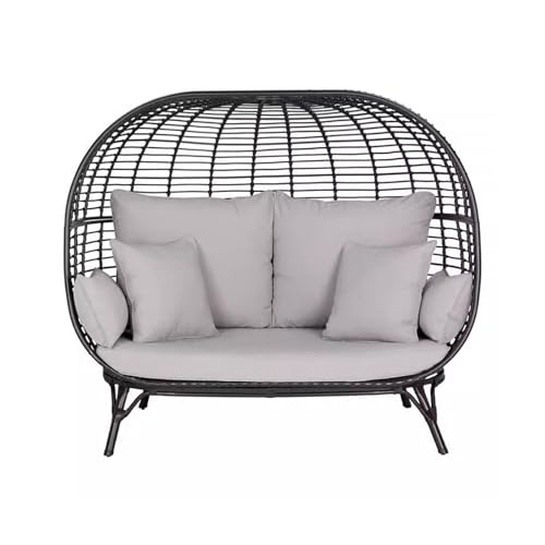 yixinzi-2024 Rattan-Akzentstuhl Home Sofa Lounge Stuhl Rattan Hängesessel Schlafzimmer Balkon Vogelnest Stuhl Schaukel Weben Rattan Outdoor Liegebett Sessel